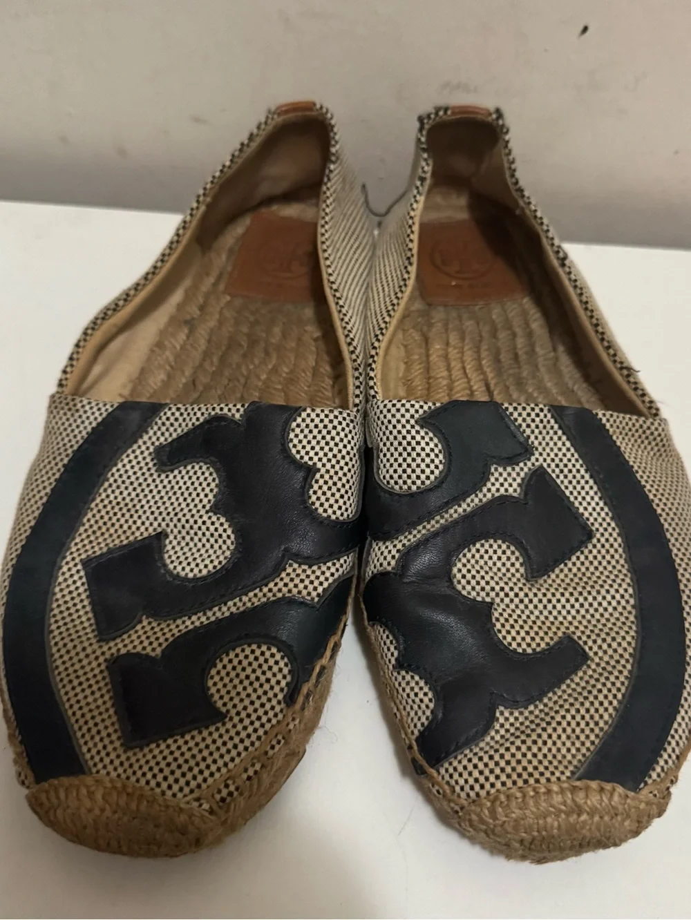 Tory Burch Canvas Espadrilles Shoes Flats Size 6.5 Women’s
